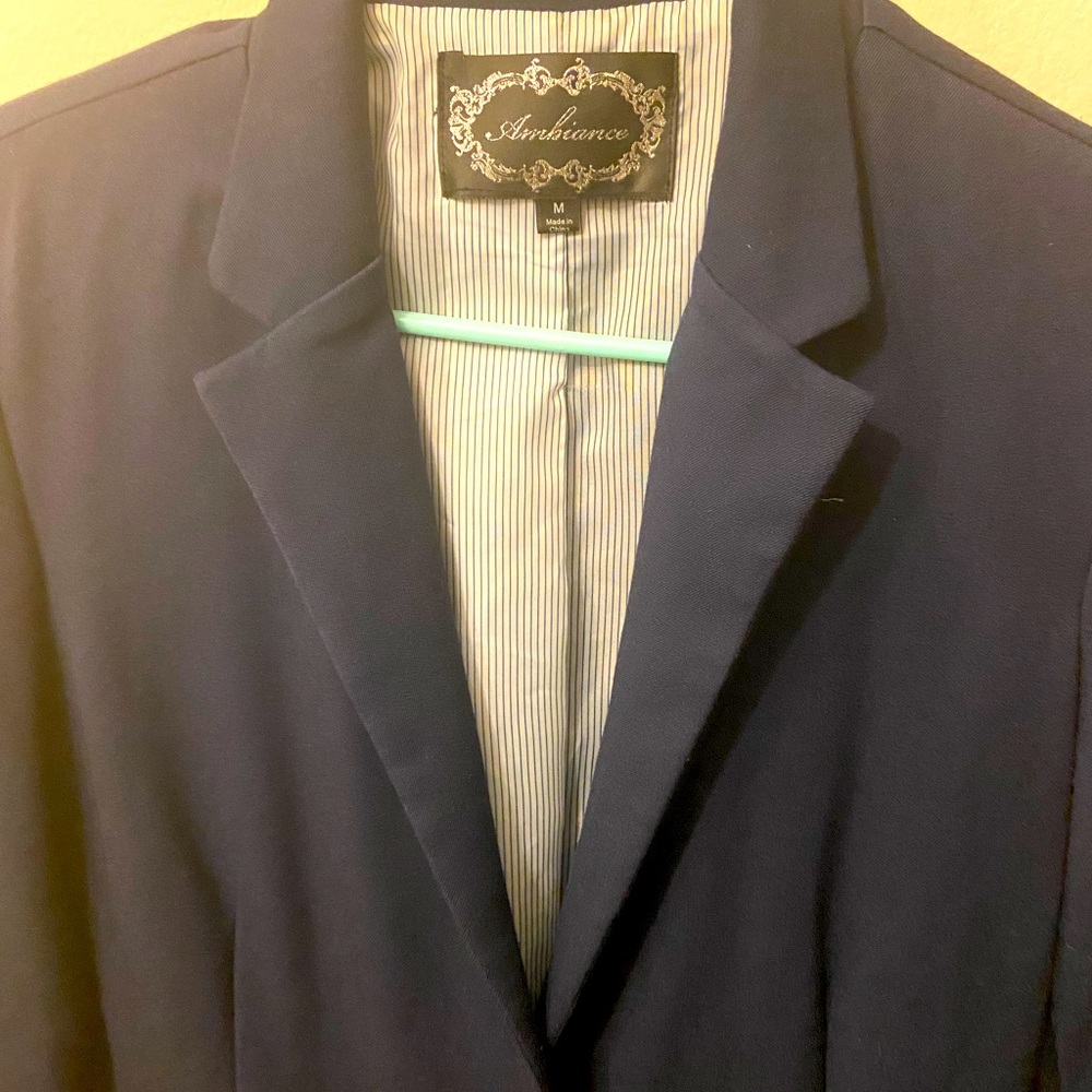 Ambiance Jackets & Coats | Navy Womens Blazer